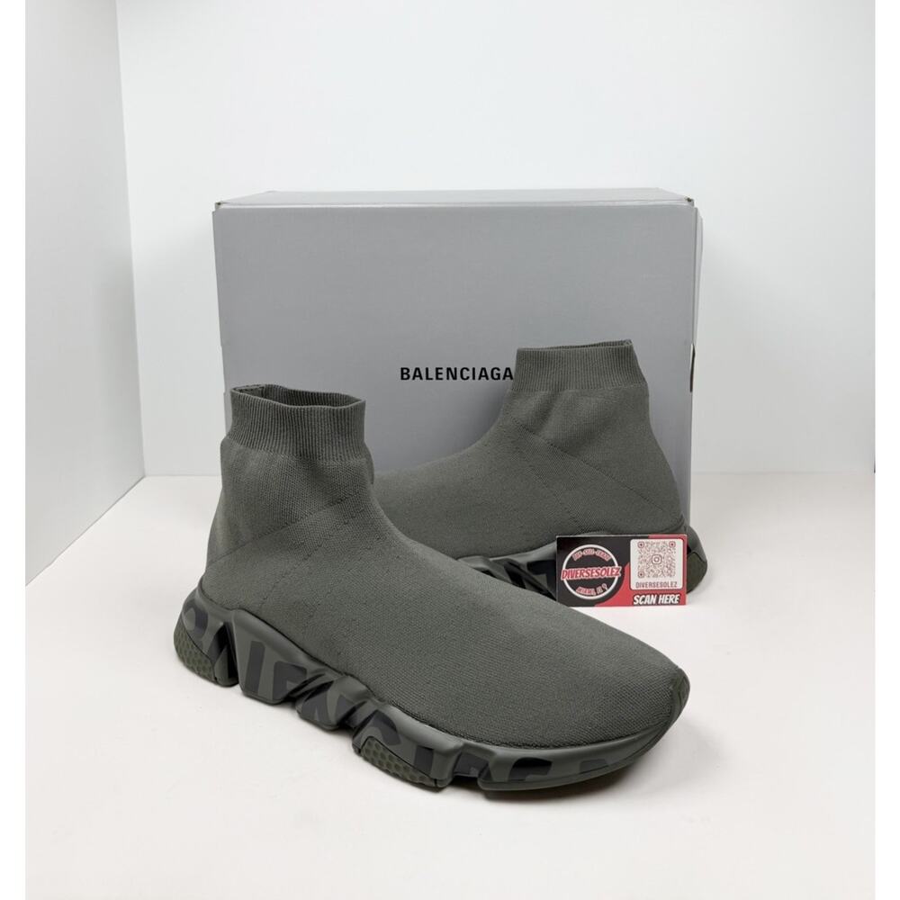 Size 46EU/13US - Balenciaga Speed Olive Graffiti Trainers🫒 NEW/RETAIL $1K!